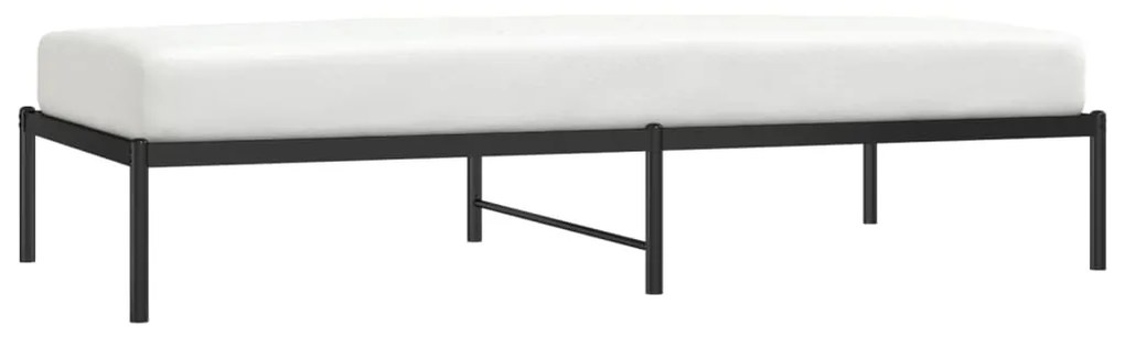 Estrutura de cama metal 90x190 cm preto