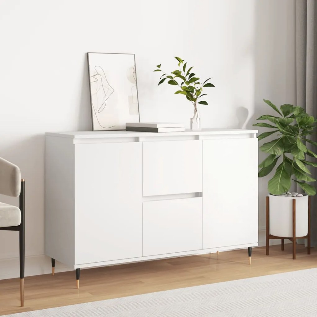 vidaXL Aparador 104x35x70 cm derivados de madeira branco