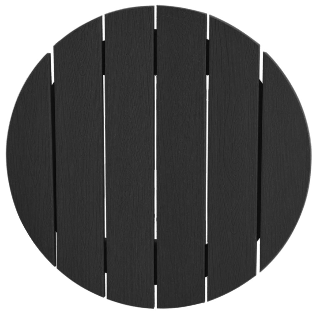Mesa de Bar Preta 55x55x107 cm HDPE