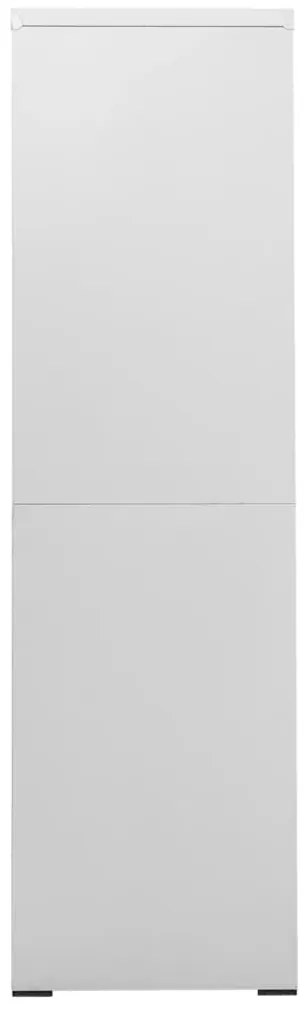 Arquivador 90x46x164 cm aço cinzento-claro