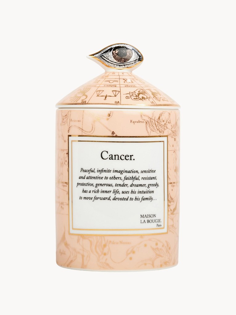 Vela perfumada artesanal Cancer (bergamota e vetiver)