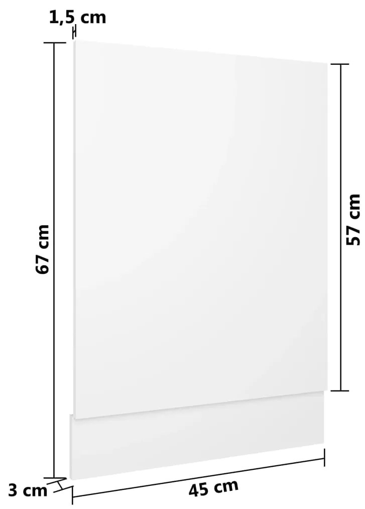 Painel máquina lavar louça “Lyon” 45x3x67 cm branco