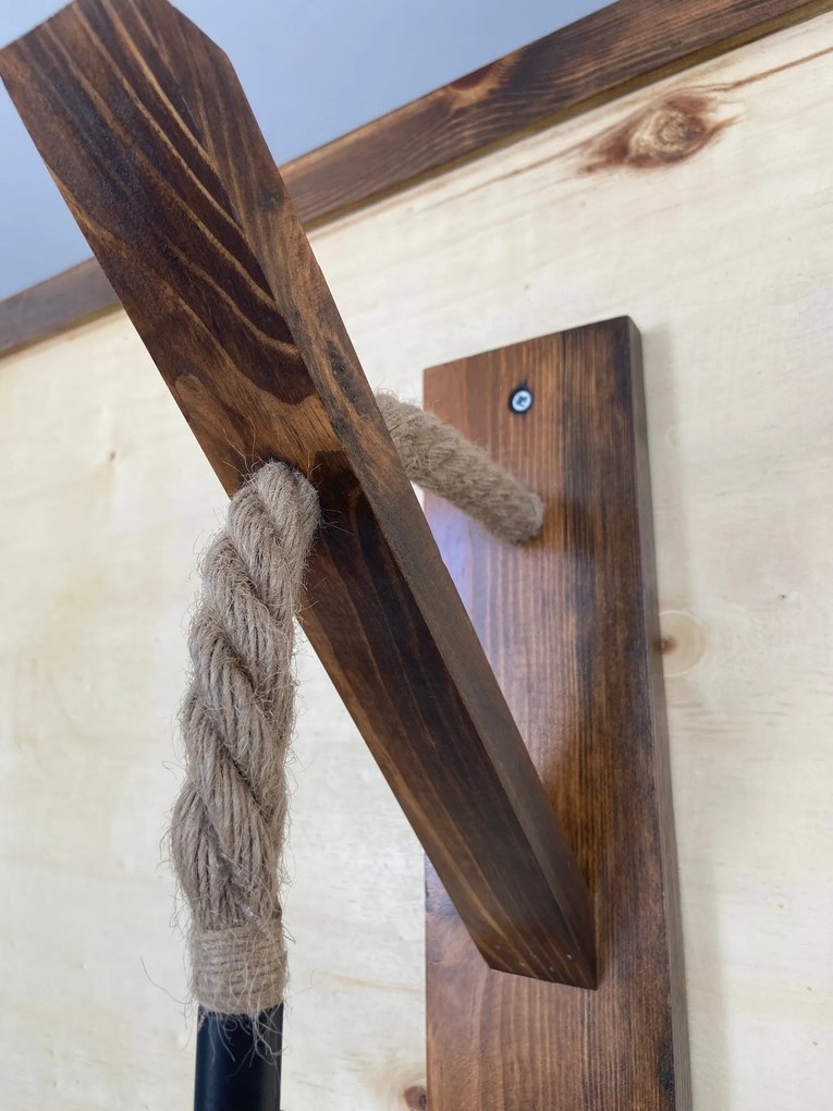 Candeeiro de Parede Ahsap – Nogueira – 23 x 9 x 45 cm