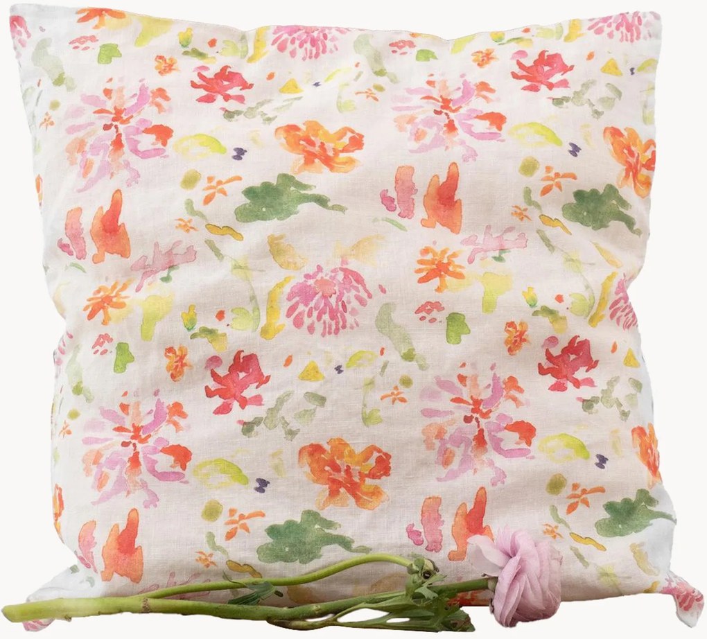 Capa de almofada em linho Wildflower Flow