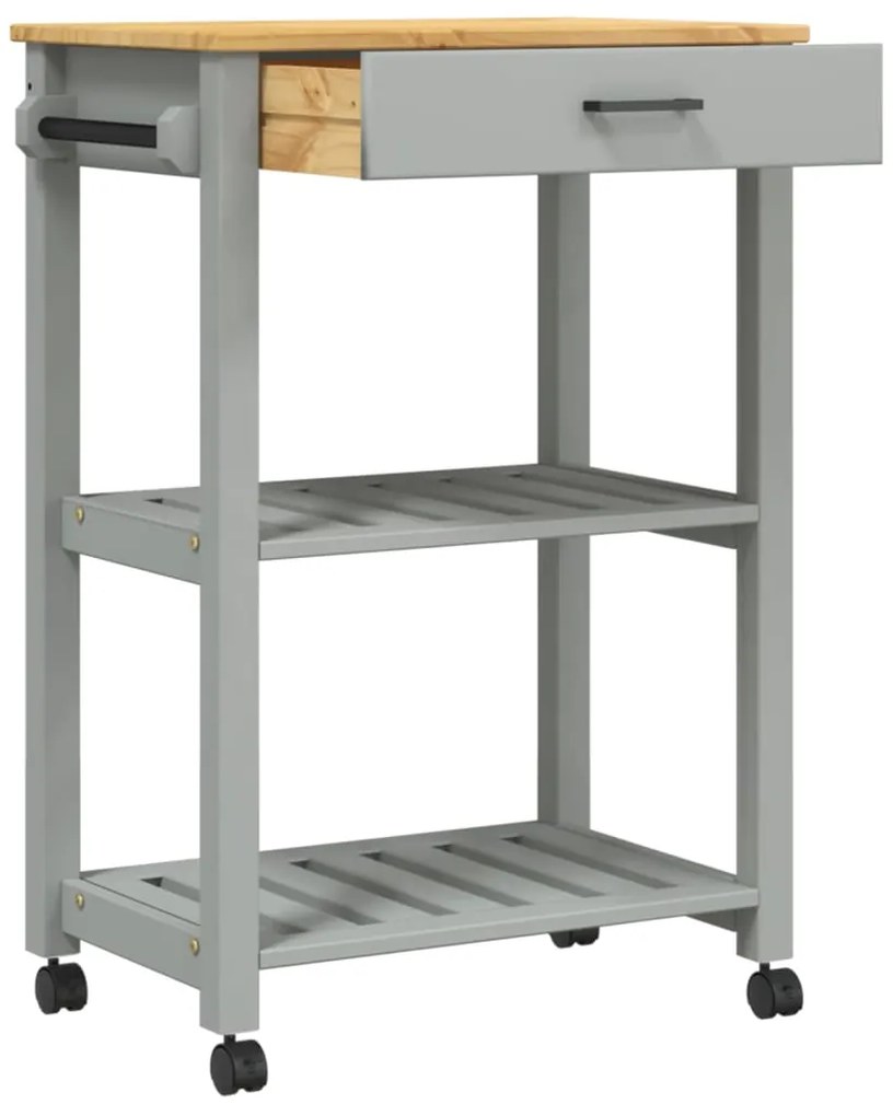 Carrinho de cozinha MONZA 60x40x90 cm madeira de pinho maciça