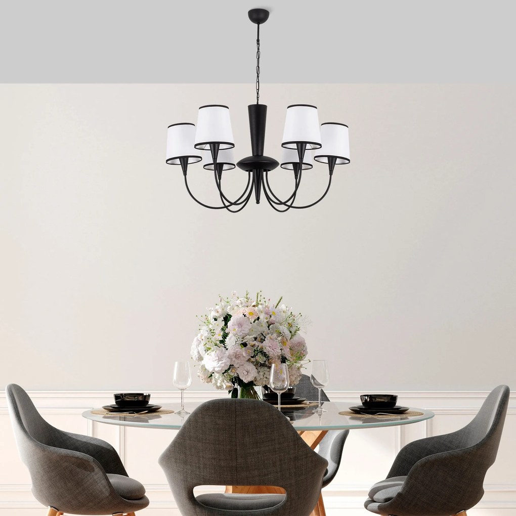 Chandelier Pardo – Preto – Diâmetro 75 cm x Altura 85 cm