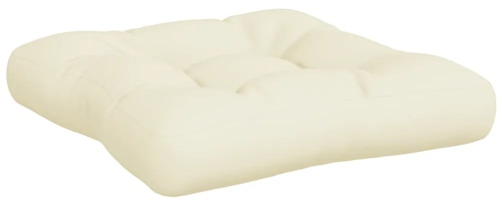 Almofadões de paletes 3 pcs tecido creme
