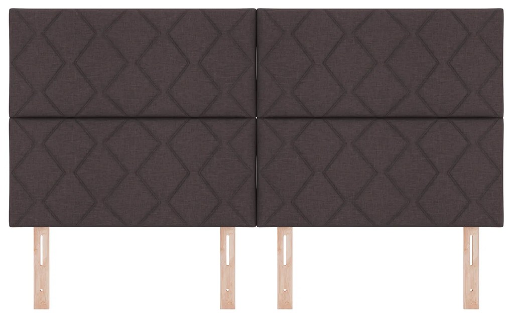 Cabeceira Design de Blocos de Diamante Castanho 180 cm Tecido