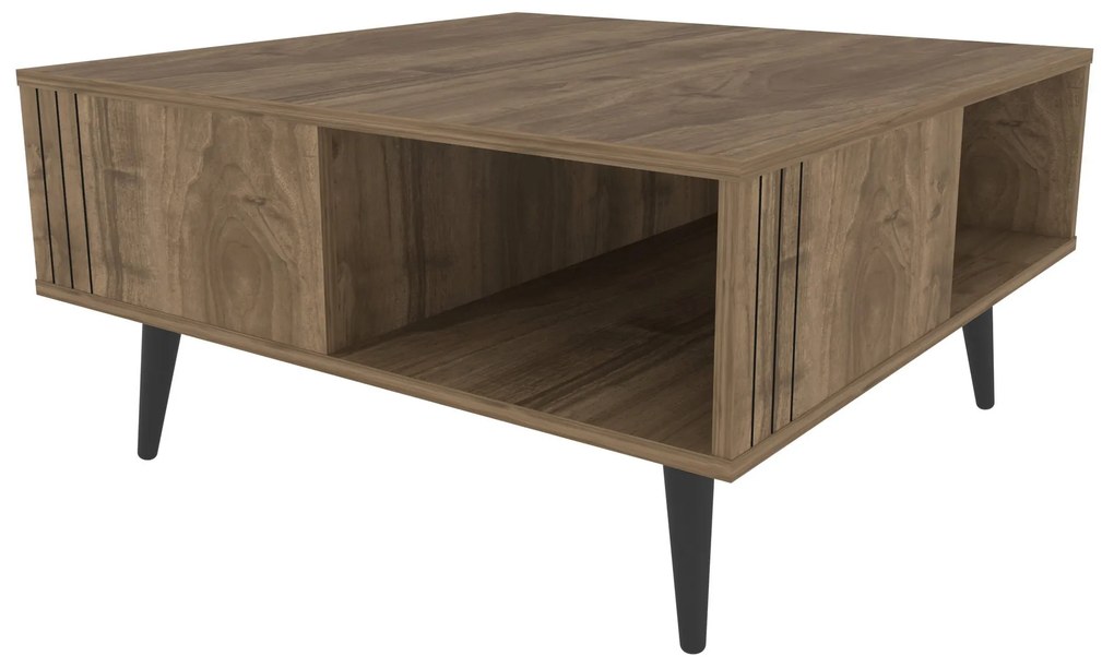 Mesa de Café Ronas - Nogueira - 89,6cm x 89,6cm x 46,5cm