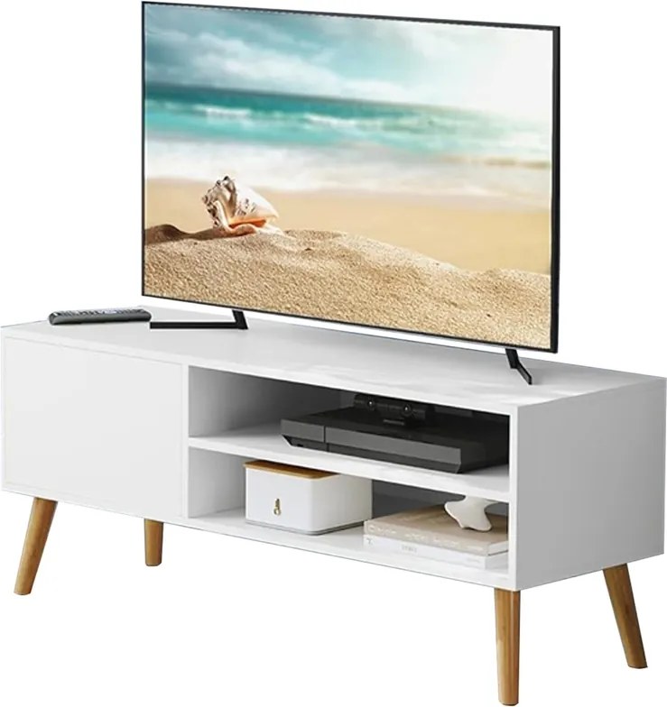 Móvel de TV baixo 120 x 40 x 49 cm branco