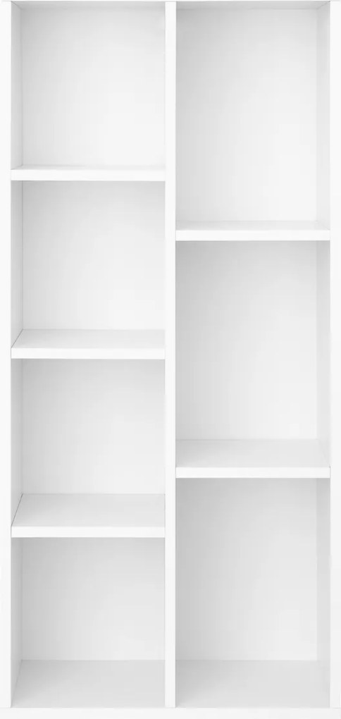 Estante simples de 7 compartimentos 50 x 24 x 106 cm branca