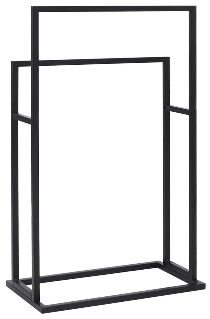 Toalheiro independente 48x24x78,5 cm ferro preto