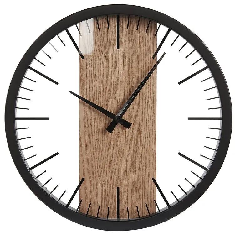 Relógio de parede preto ø 38 cm VILLORA Beliani