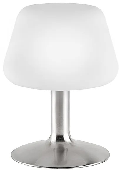 Candeeiro de mesa em aço com dimmer tátil de 3 níveis incluindo LED - Tilly Moderno