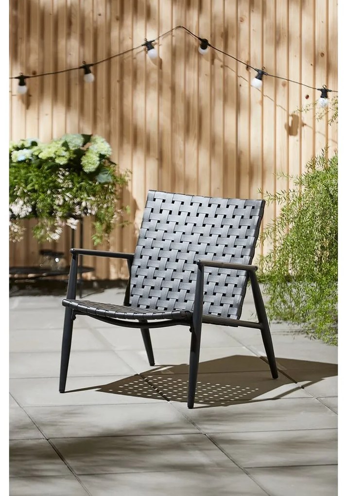 Tuinstoel Jysk 3795090 Rotim sintético Preto Alumínio