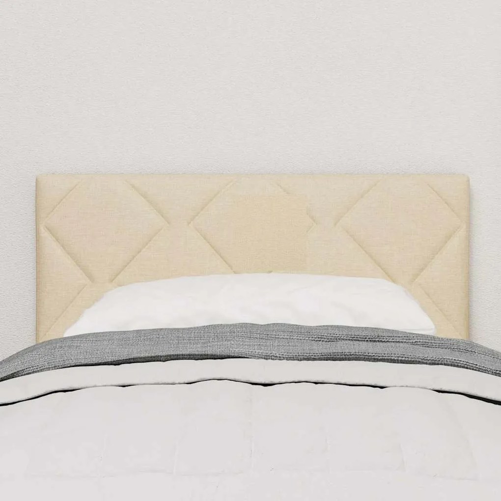 Cabeceira Design Blocos Diamante Creme 80 cm Tecido