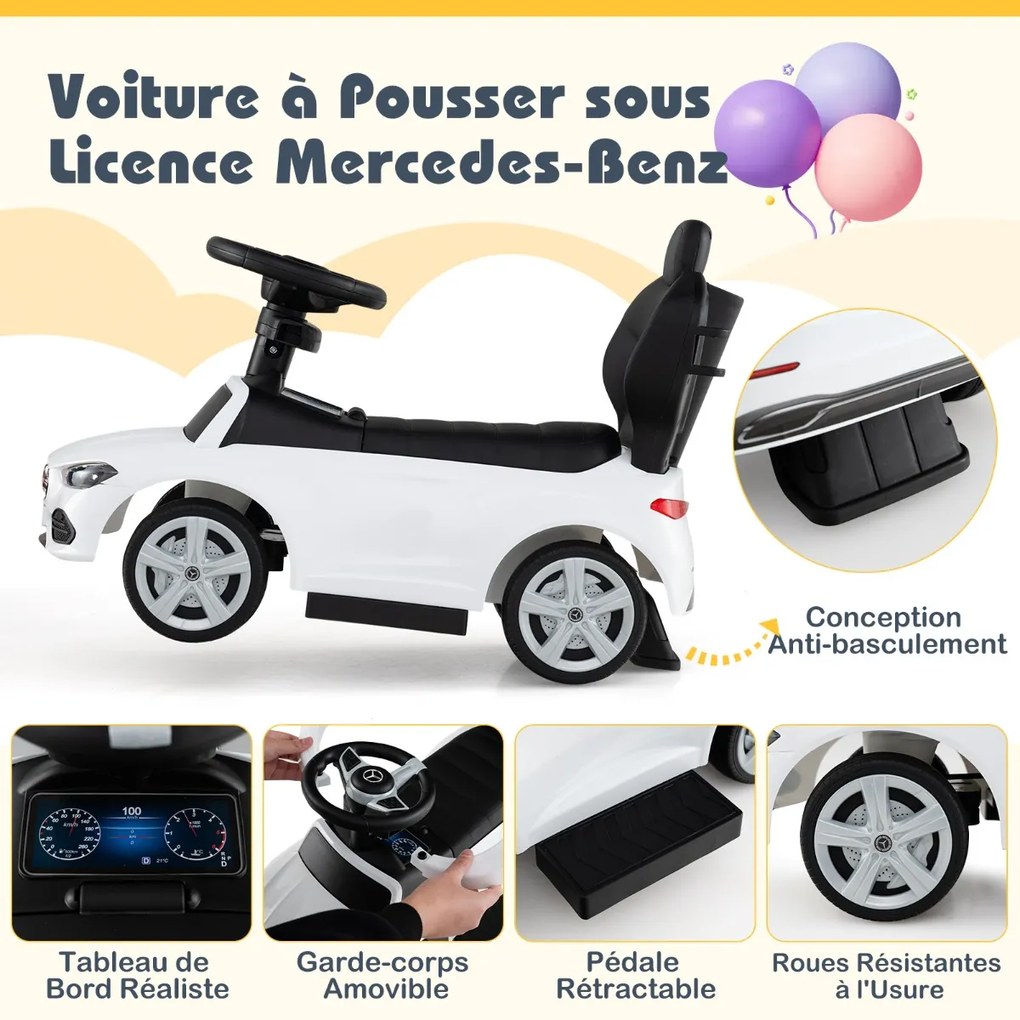 Bicicleta de equilíbrio de 12 polegadas sem pedal, bicicleta de treinamento com alça e assento ajustáveis ​​- rosa