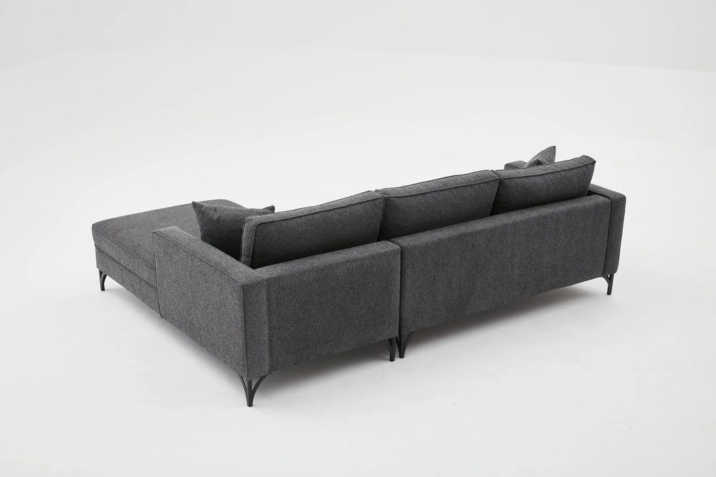 Sofá de Canto Berlin – Antracite – 258x83x181 cm