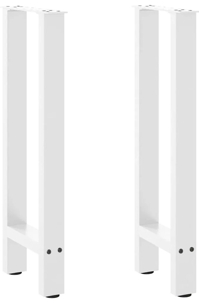 Pés de mesa de console , brancos, 2 peças, 38x(72-73) cm, aço