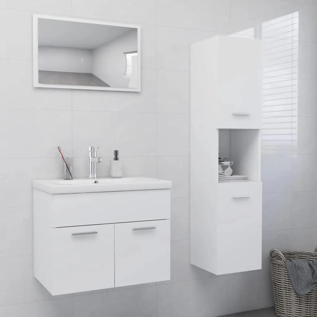 Conjunto de móveis de casa de banho contraplacado branco