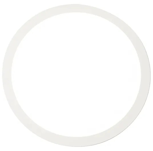Candeeiro de teto branco 40cm redondo com LED regulável em 3 níveis IP44 - Steve Moderno