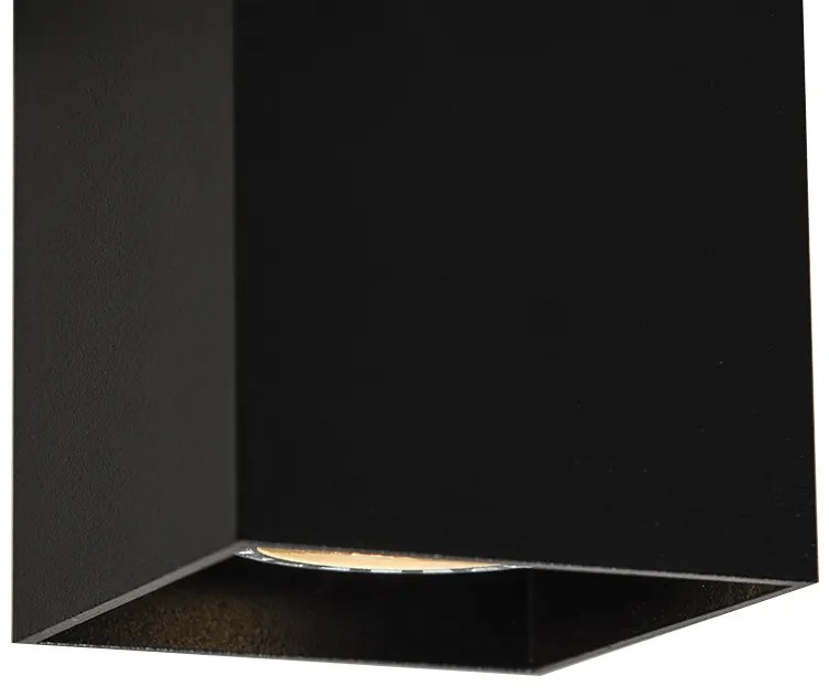 LED Foco inteligente preto c/ WiFi GU10 - Qubo Moderno
