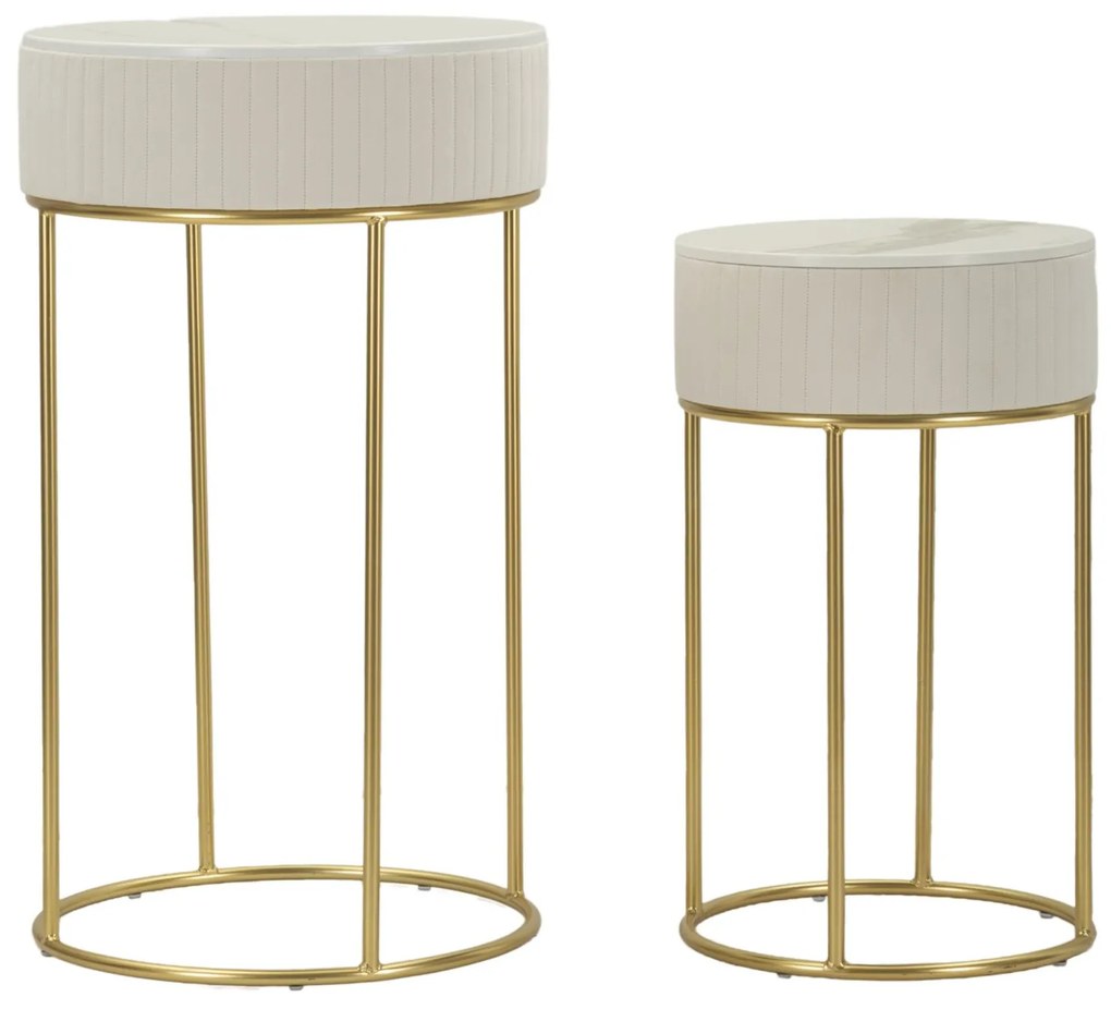 Conjunto de mesas altas redondas para casamento 2 peças cm Ø50x90-40x70