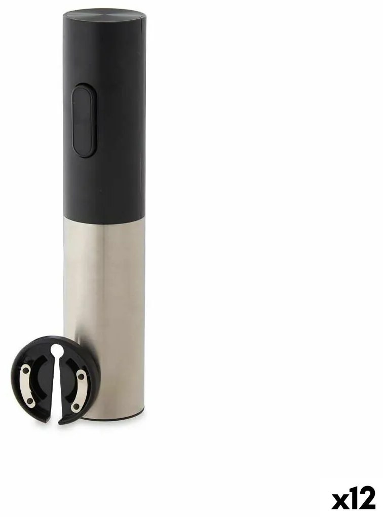 Saca-rolhas Elétrico para Garrafas de Vinho Aço Plástico 4,6 x 22,8 x 4,6 cm (12 Unidades)