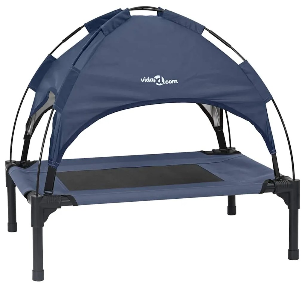 Cama Elevada para Cães da Azul-marinho Aço, Tecido