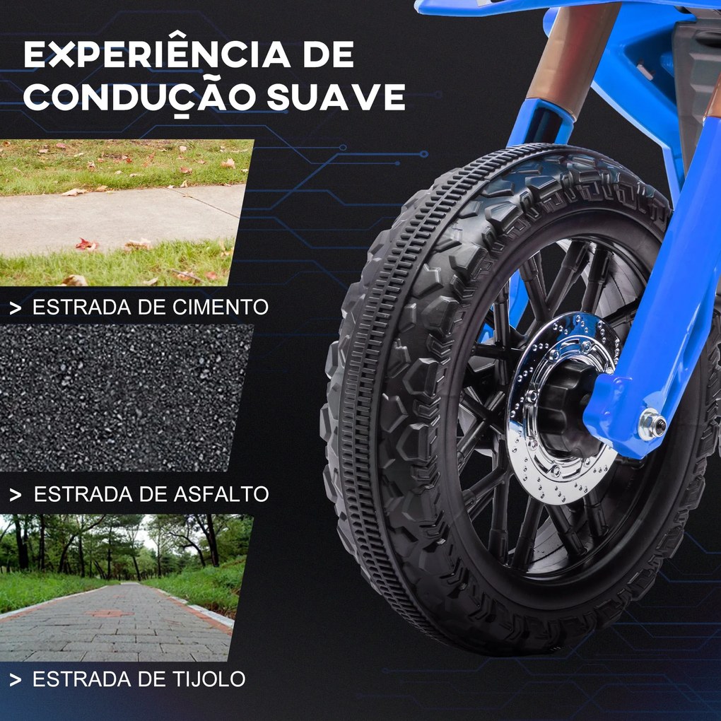 AIYPLAY Mota Elétrica para Crianças acima de 3 Anos Moto a Bateria par