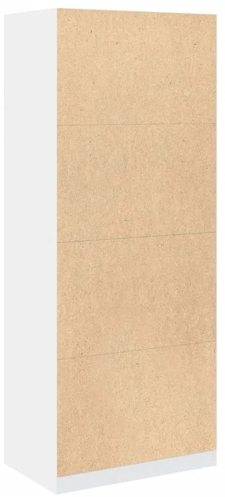 Roupeiro 80x50x200 cm derivados de madeira branco