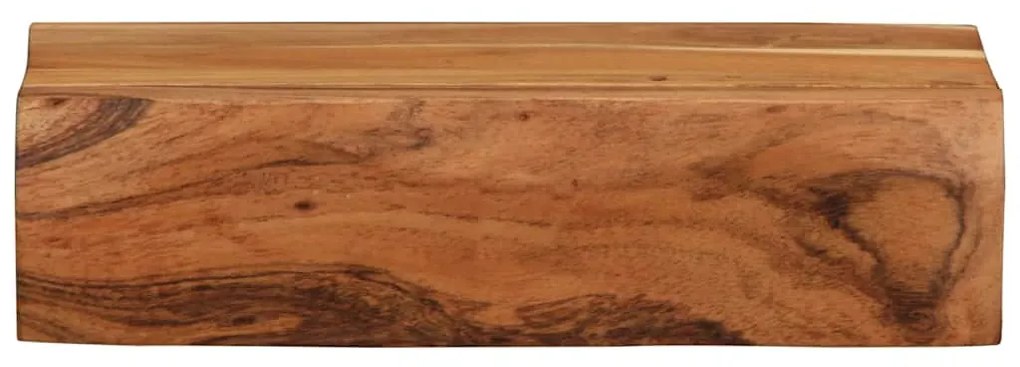 Prateleiras parede 2 pcs 30x17x8 cm madeira de acácia maciça