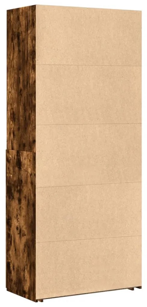 Armário alto 80x42,5x185 cm deriv. de madeira carvalho fumado
