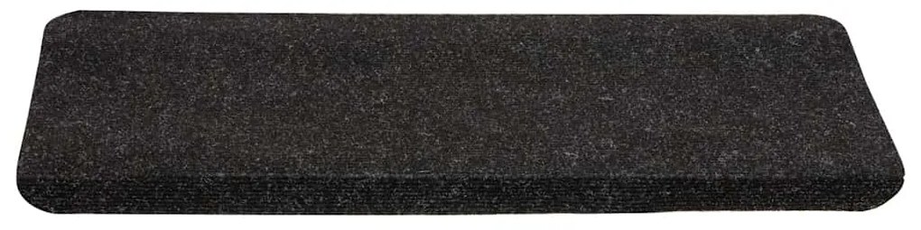 Tapetes de escada adesivos 30 pcs 65x24,5x3,5 cm antracite