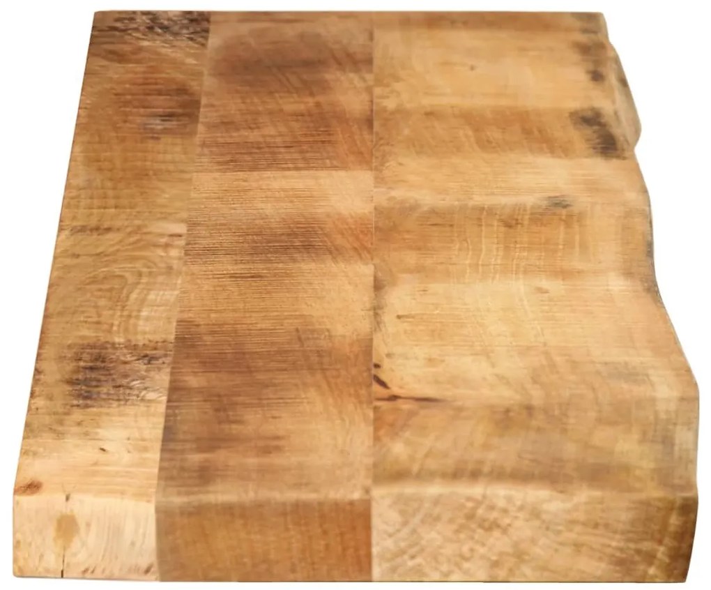 Tampo de mesa borda viva 160x20x3,8 cm mangueira áspera maciça