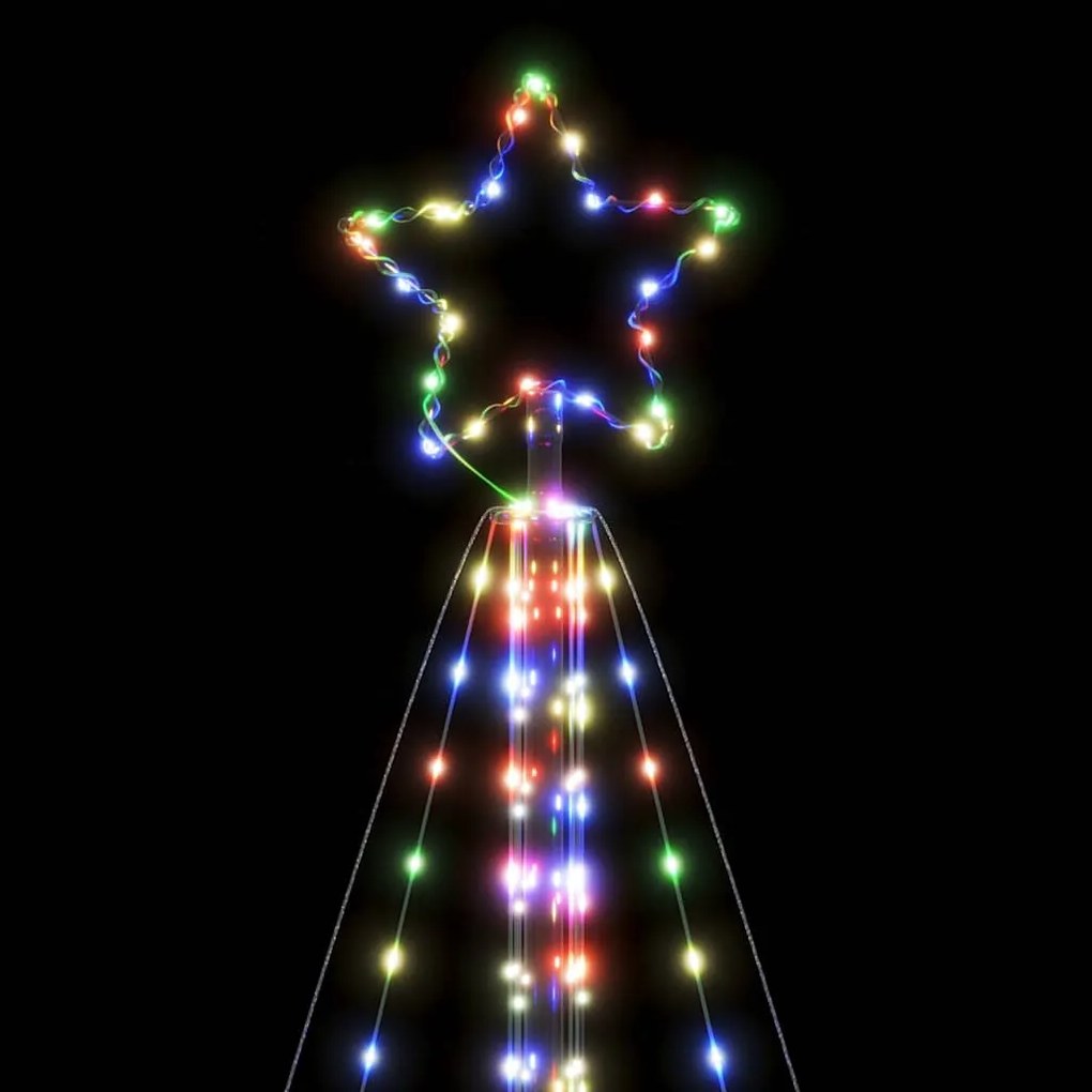 LED Árvore de Natal 615 LEDs Coloridos 404,5 cm