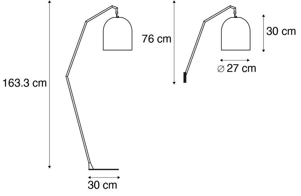 Candeeiro de Pé Exterior Branco c/ LED Recarregável IP54 e Comando - Santorini