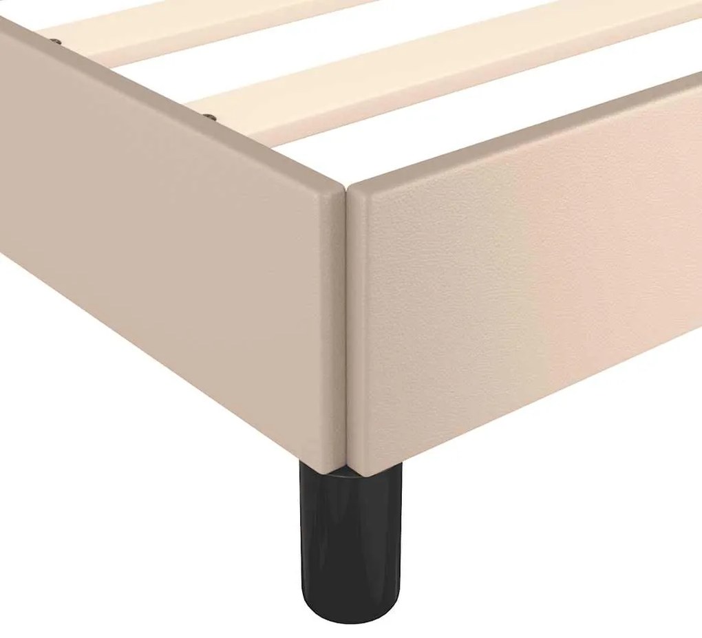 Estrutura cama c/ cabeceira sem colchão 80x200 cm cappuccino