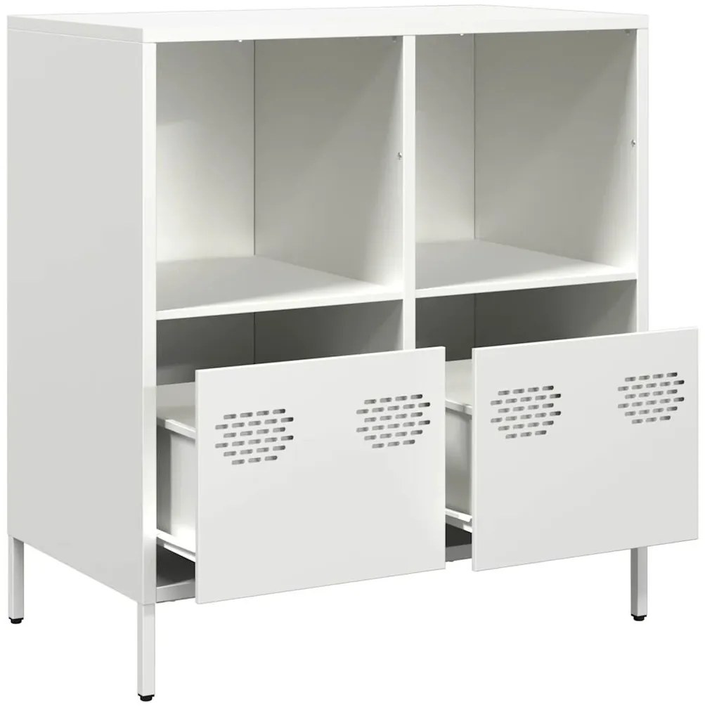 Aparador 68x39x73,5 cm aço laminado a frio branco