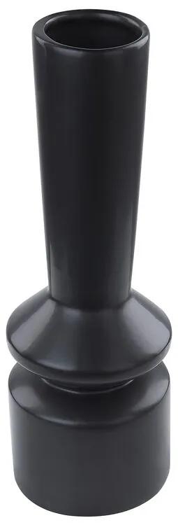 Vaso em cerâmica preta 32 cm PEANIA Beliani