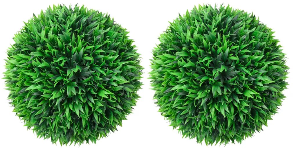 Bolas de buxos artificiais 2 pcs 38 cm