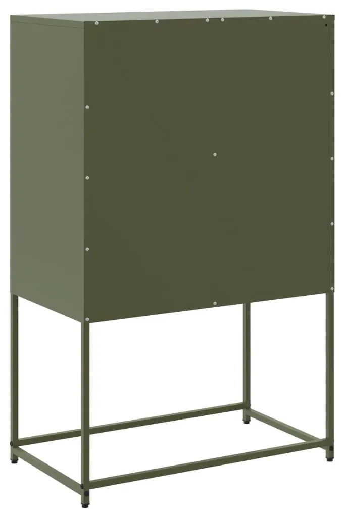 Aparador 68,5x38,5x107 cm aço verde azeitona