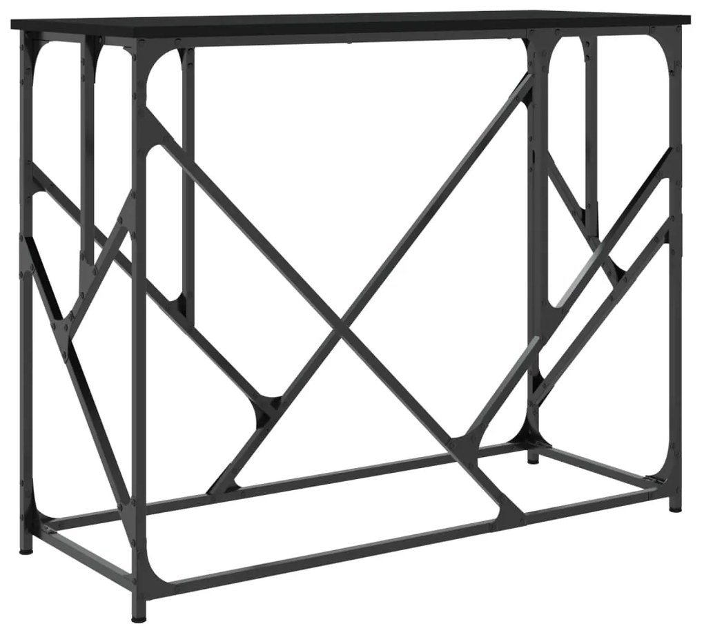 Mesa consola 100x40x80 cm derivados de madeira preto