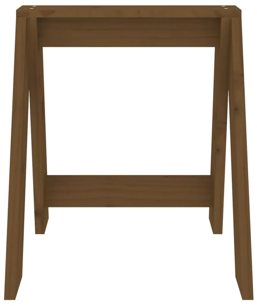 Bancos 2 pcs 40x40x45 cm pinho maciço castanho-mel