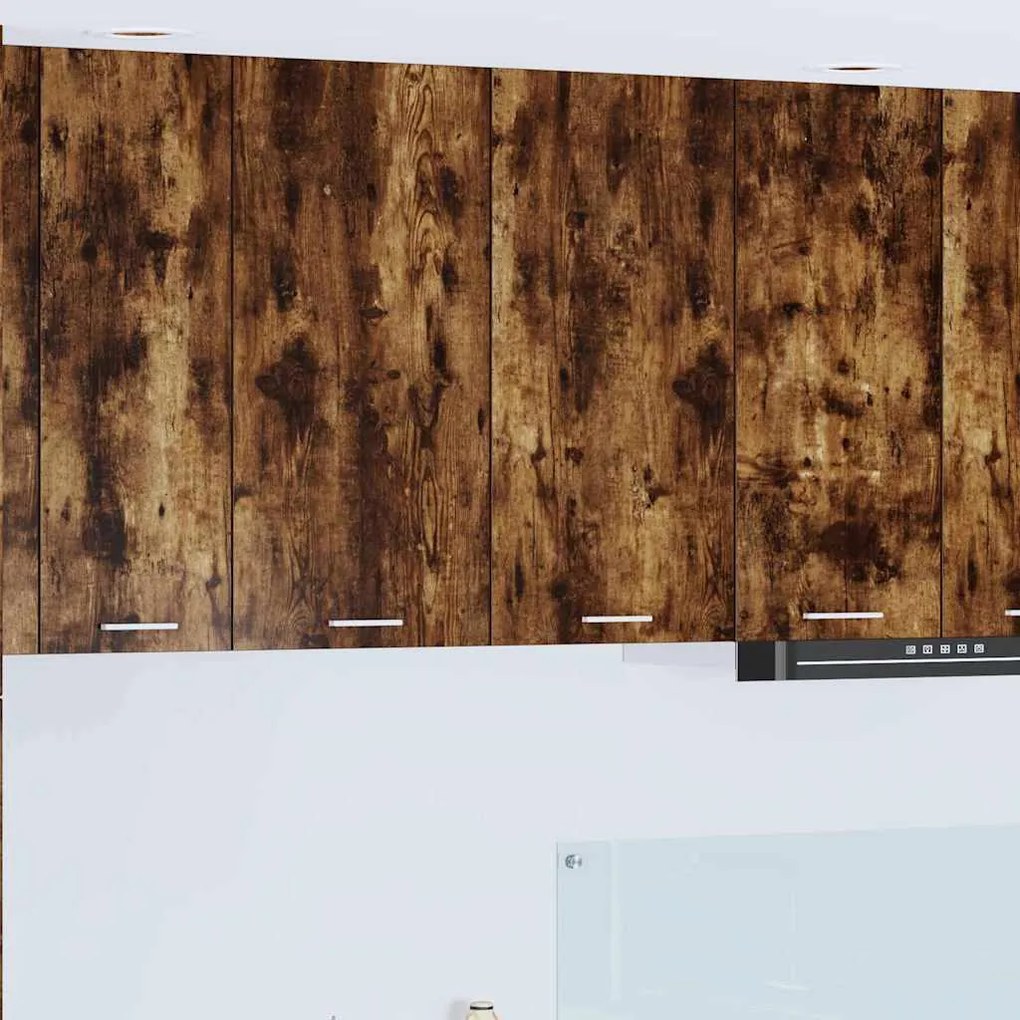 vidaXL Armário suspenso Riga Carvalho Defumado 80 x 31 x 80 cm