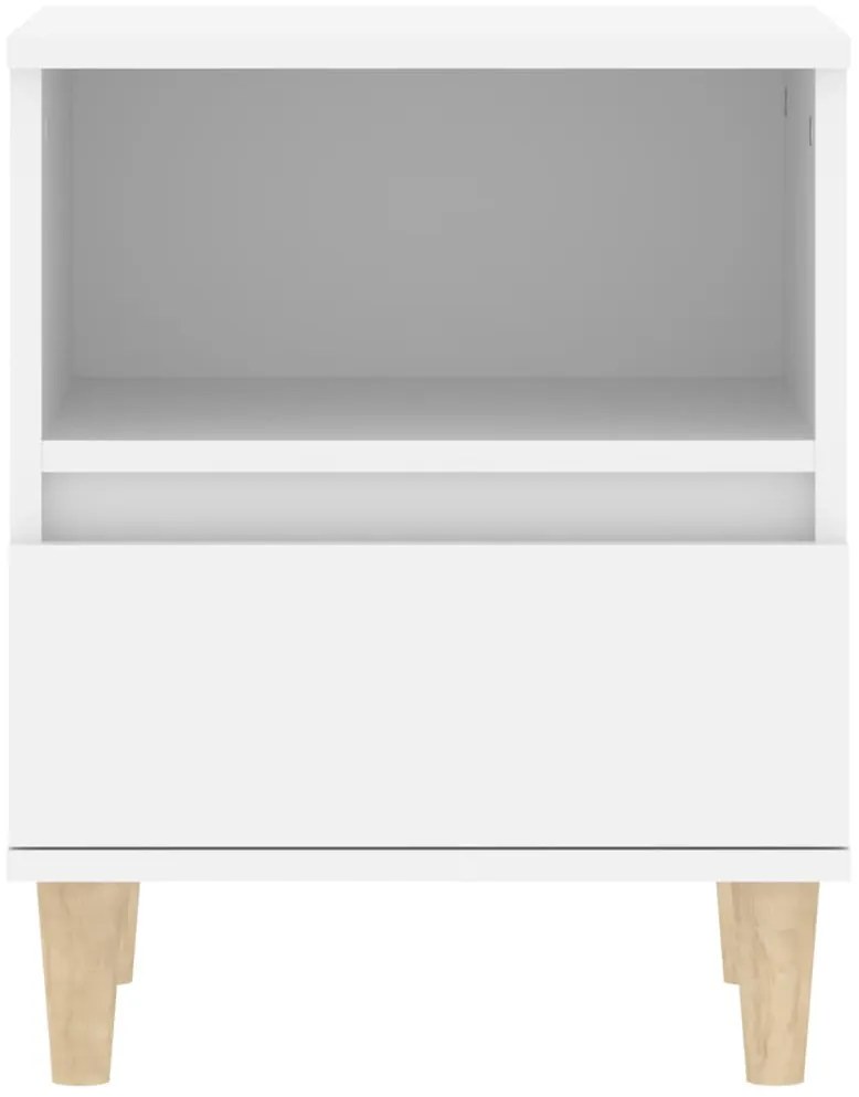 Mesas de cabeceira 2 pcs 40x35x50 cm branco