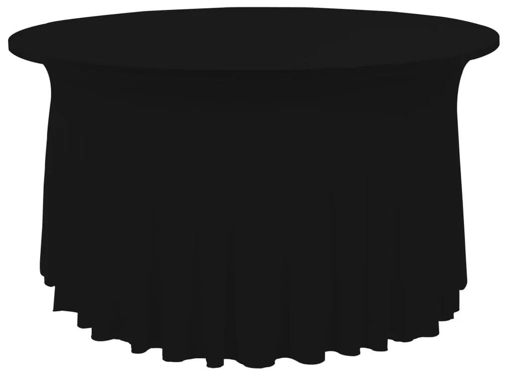 Capa extensível para mesa c/ camilha 2 pcs 150x74 cm preto