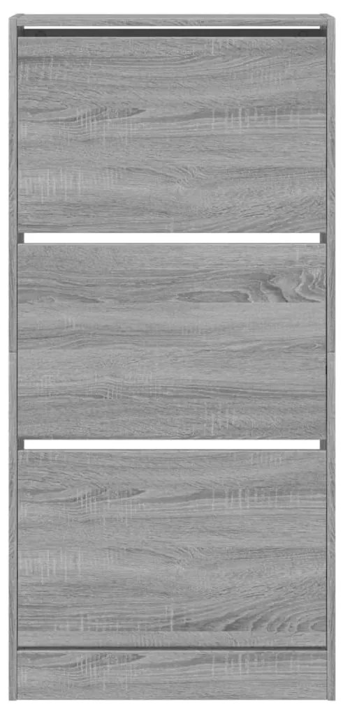 Sapateira 60x21x125,5 cm derivados de madeira cinzento sonoma