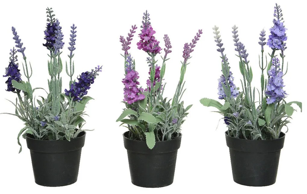 Planta Decorativa 25 cm Pvc Lavanda