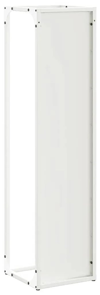 Suporte para lenha 25x25x100 cm aço laminado a frio branco